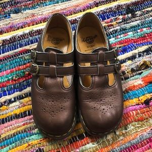 Vintage Dr. Martens Brown Mary Janes 8065